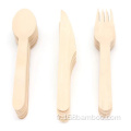 Couvoirs en bois à bouleau jetable Spoon de couteaux